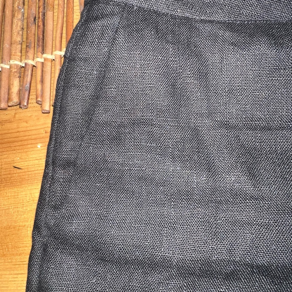 Joie Black Linen Tailored Shorts Sz 6 - Picture 8 of 13